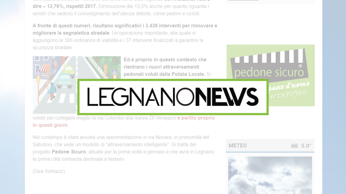 Legnanonews parla della nostra nuova installazione